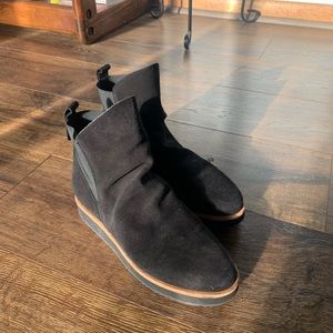 Patricia Green black wedge ankle boots